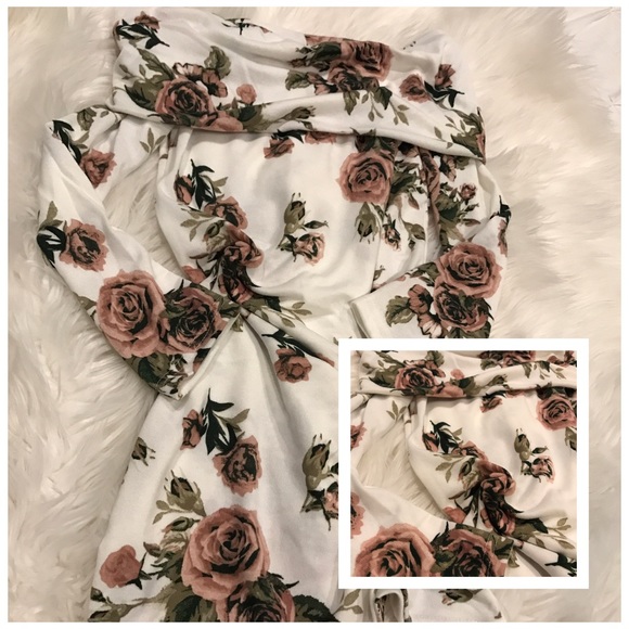 Floral Strapless Sweater Dress - Picture 2 of 2